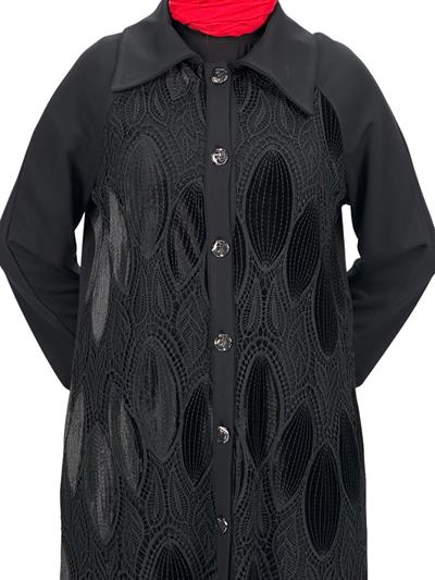 Büyük Beden Çelik Örme Kap Siyah OTW620