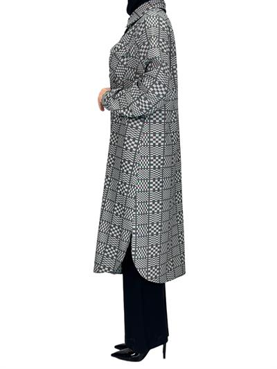 Büyük Beden Cepli Tunik Gri OTW2102