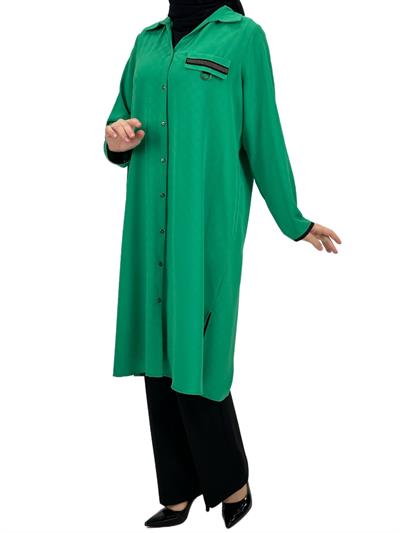Büyük Beden Çıtçıtlı Tunik Benetton OTW60660