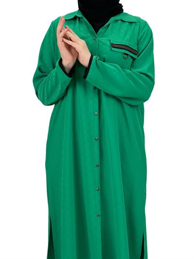 Büyük Beden Çıtçıtlı Tunik Benetton OTW60660