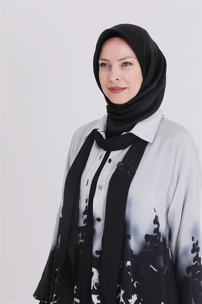 Büyük Beden Elbise Siyah OTW40010