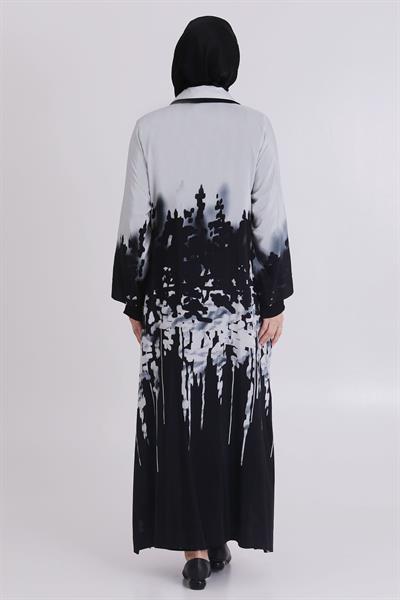 Büyük Beden Elbise Siyah OTW40010