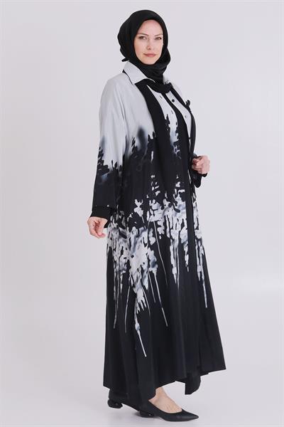 Büyük Beden Elbise Siyah OTW40010