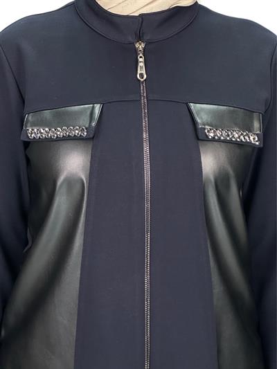 Büyük Beden Etekli Takım Lacivert OTW2125