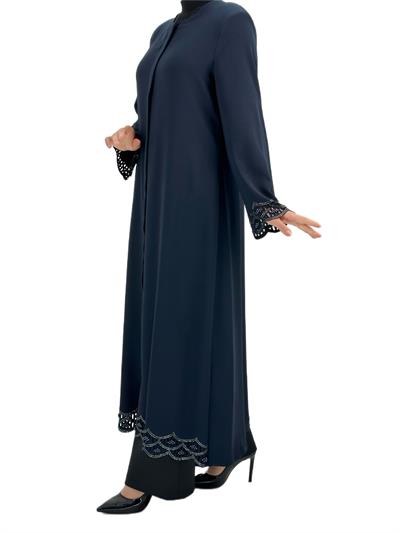 Büyük Beden Ferace Lacivert OTW36163