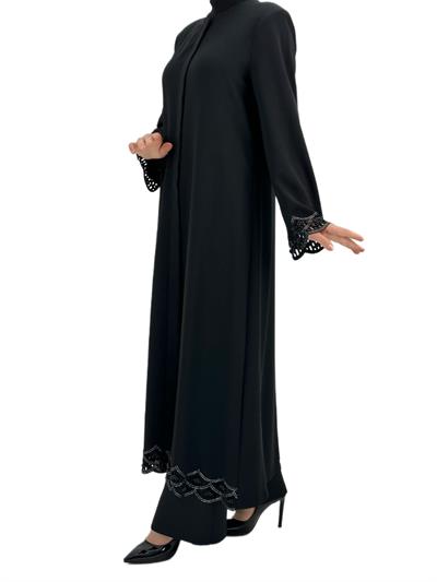 Büyük Beden Ferace Siyah OTW36163