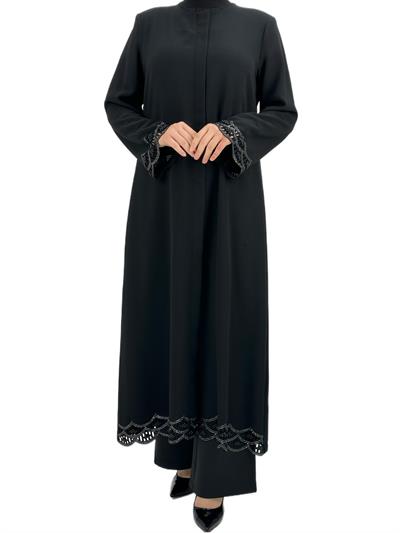 Büyük Beden Ferace Siyah OTW36163