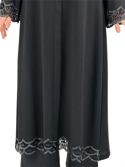 Büyük Beden Ferace Siyah OTW36163