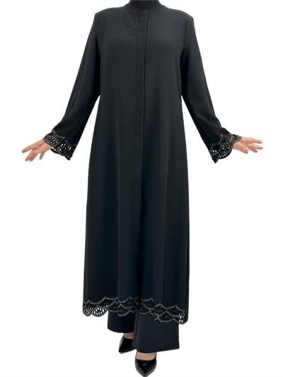 Büyük Beden Ferace Siyah OTW36163