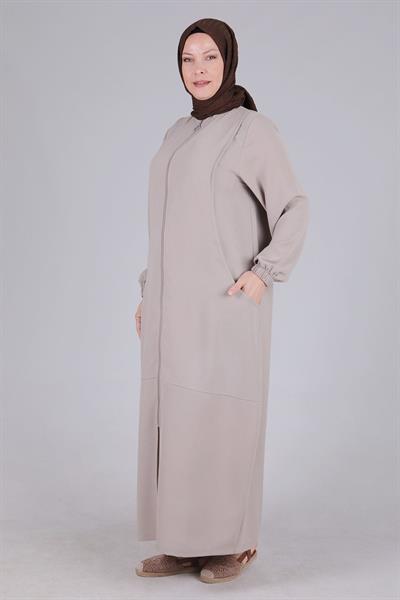 Büyük Beden Ferace Taş OTW2813