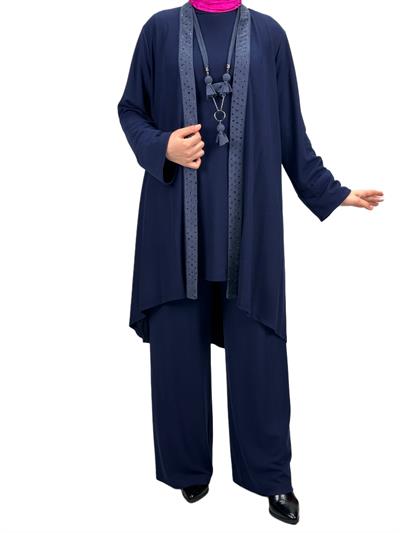 Büyük Beden İkili Takım Lacivert OTW43824