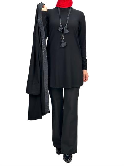 Büyük Beden İkili Takım Siyah OTW43824