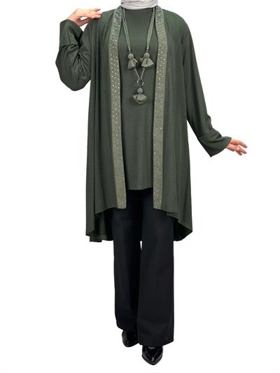 Büyük Beden İkili Takım Yeşil OTW43824