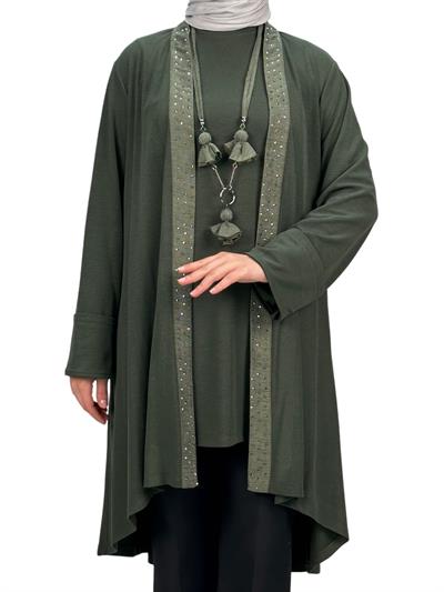 Büyük Beden İkili Takım Yeşil OTW43824