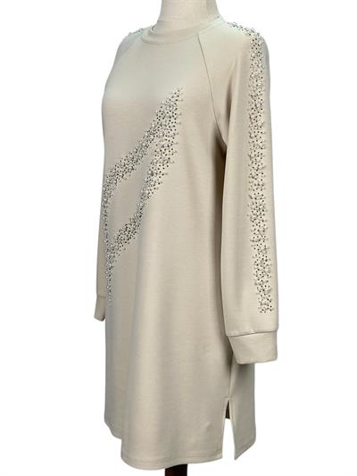 Büyük Beden İnci Detaylı Tunik Taş OTW2131