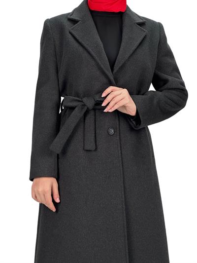 Büyük Beden Kaban Siyah OTW4714