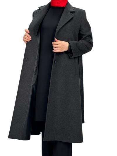 Büyük Beden Kaban Siyah OTW4714