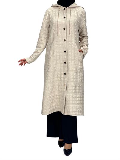 Büyük Beden Kapitone Kap Taş OTW5173