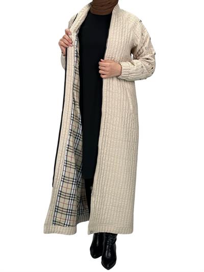 Büyük Beden Kapitone Mekik Taşlı Kap Taş OTW5176