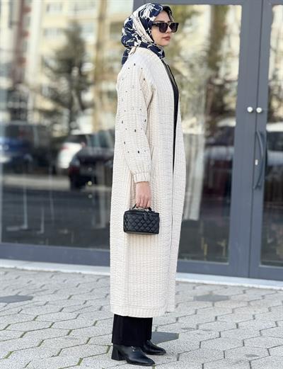 Büyük Beden Kapitone Mekik Taşlı Kap Taş OTW5176