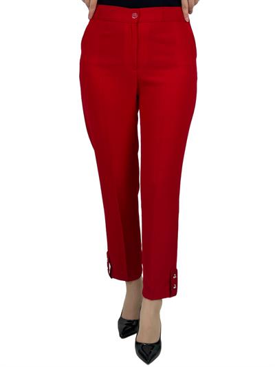 Büyük Beden Krep Dar Paça Pantolon Kırmızı OTW3078