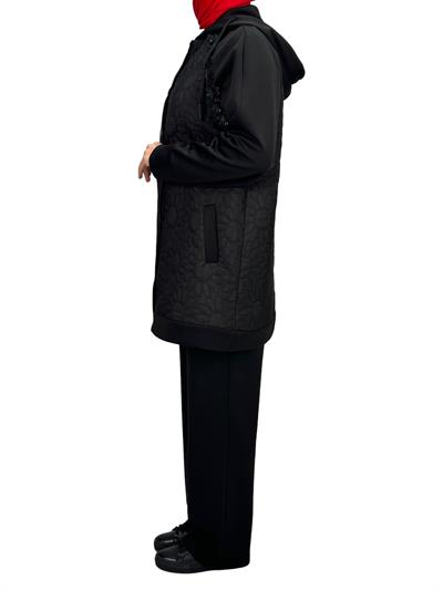 Büyük Beden Pantolonlu Takım Siyah OTW6055