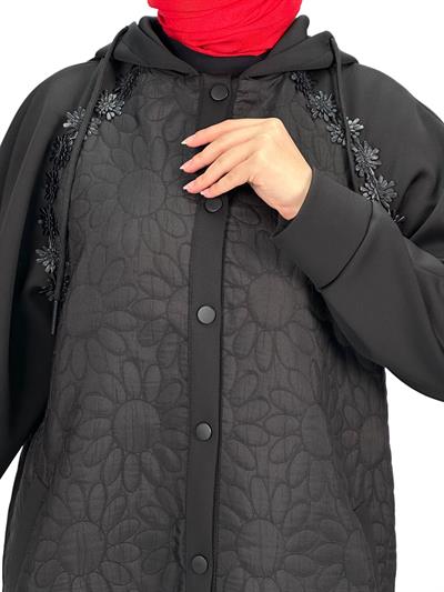 Büyük Beden Pantolonlu Takım Siyah OTW6055