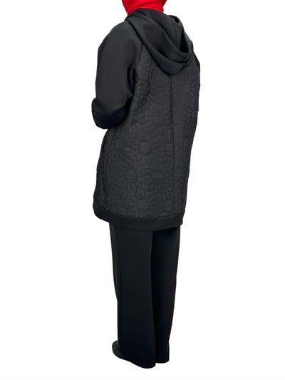 Büyük Beden Pantolonlu Takım Siyah OTW6055