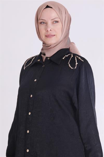 BÜYÜK BEDEN ŞIK TAKIM Siyah OTW35124