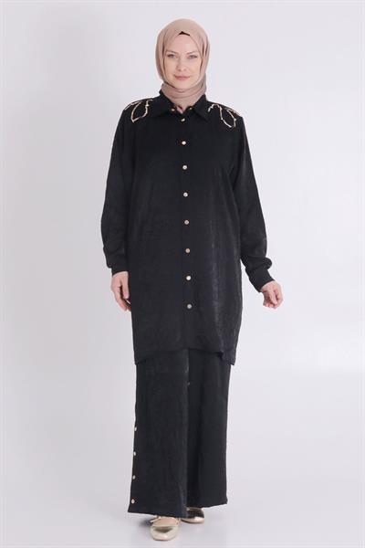 BÜYÜK BEDEN ŞIK TAKIM Siyah OTW35124