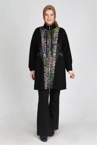 Büyük Beden Tesettür Kap Siyah OTW25083