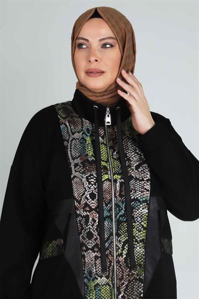 Büyük Beden Tesettür Kap Siyah OTW25083