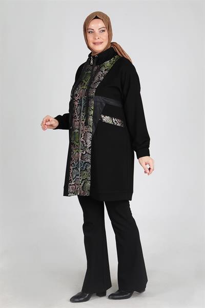 Büyük Beden Tesettür Kap Siyah OTW25083
