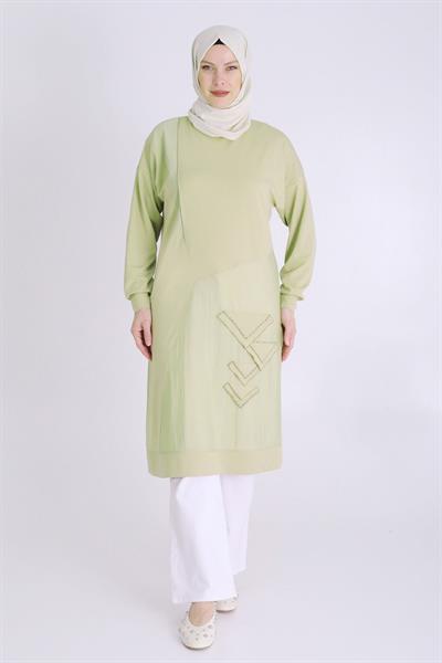 Büyük Beden Tesettür Örme Tunik Ihlamur OTW20123