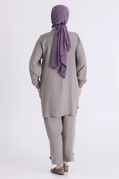 Büyük Beden Tesettür Pantolonlu Takım kÜF OTW35154