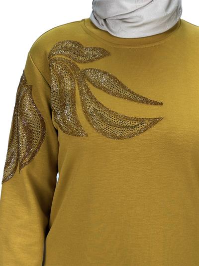 Büyük Beden Tunik Hardal OTW2117