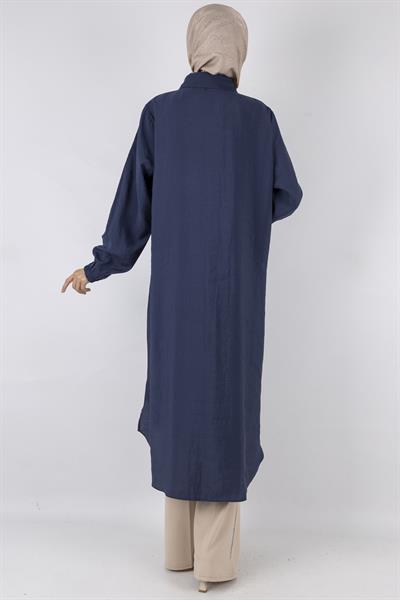 Büyük Beden Tunik İndigo OTW490