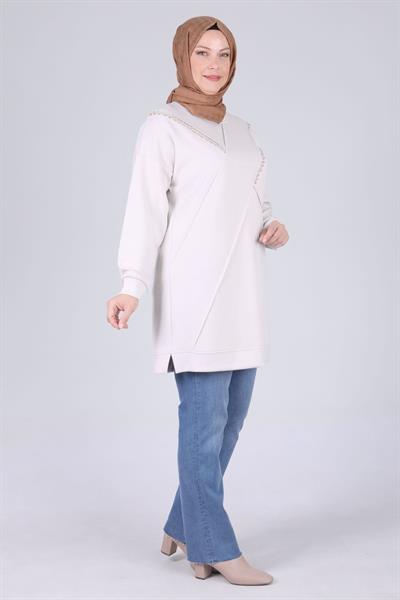 Büyük Beden Tunik İstiridye OTW20105