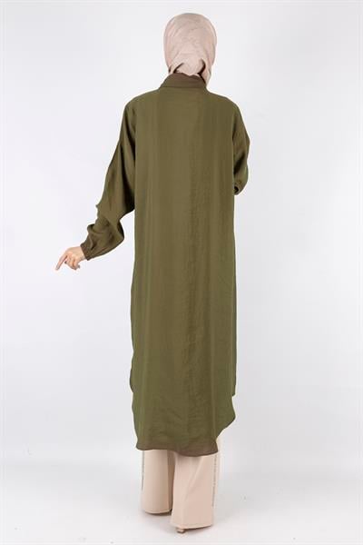 Büyük Beden Tunik Kahve OTW490