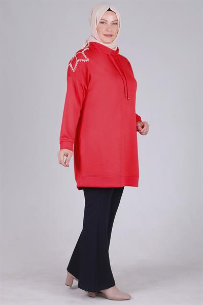 Büyük Beden Tunik Mercan OTW20107