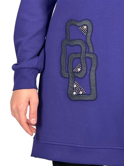 Büyük Beden Tunik Mor OTW2123