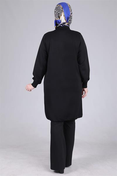 Büyük Beden Tunik Siyah OTW20106