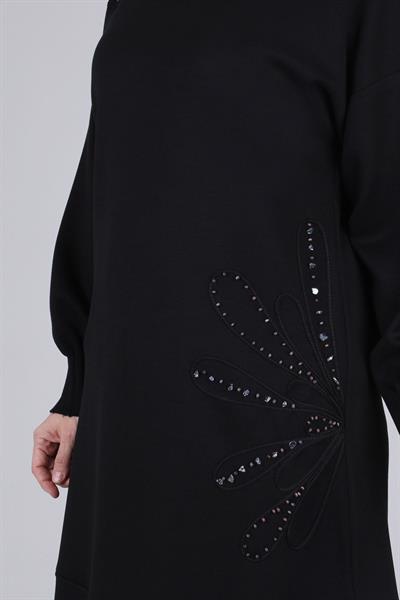 Büyük Beden Tunik Siyah OTW20112