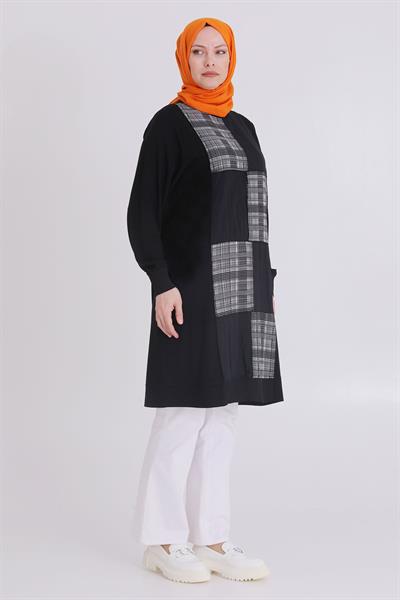Büyük Beden Tunik Siyah OTW20116