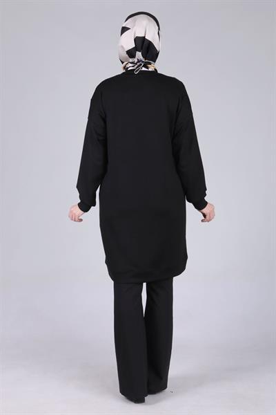 Büyük Beden Tunik Siyah OTW2050