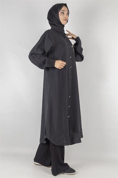 Büyük Beden Tunik Siyah OTW490