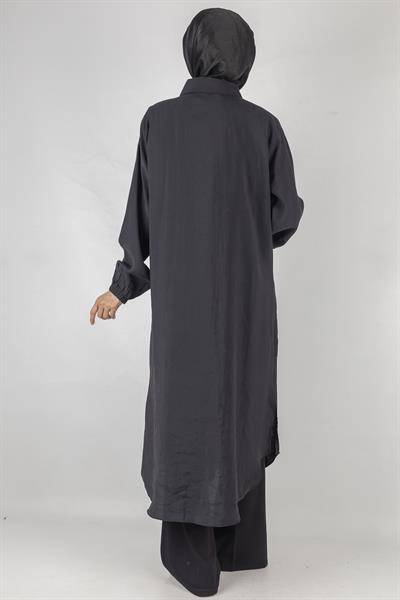 Büyük Beden Tunik Siyah OTW490