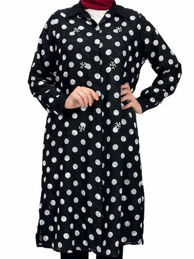 Büyük Beden Tunik Siyah OTW60651