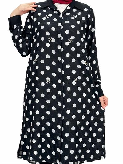 Büyük Beden Tunik Siyah OTW60651