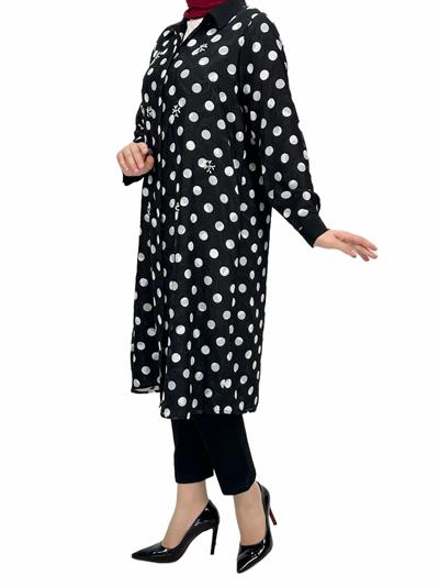 Büyük Beden Tunik Siyah OTW60651